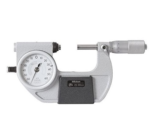 Ttřmenový mikropasametr Mitutoyo s přesným úchylkoměrem 25-50 mm