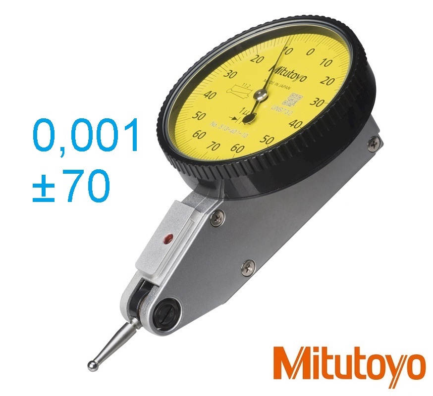 Páčkový úchylkoměr 0,14/0,001 mm stupnice 0-70-0 horizontální provedení, Mitutoyo