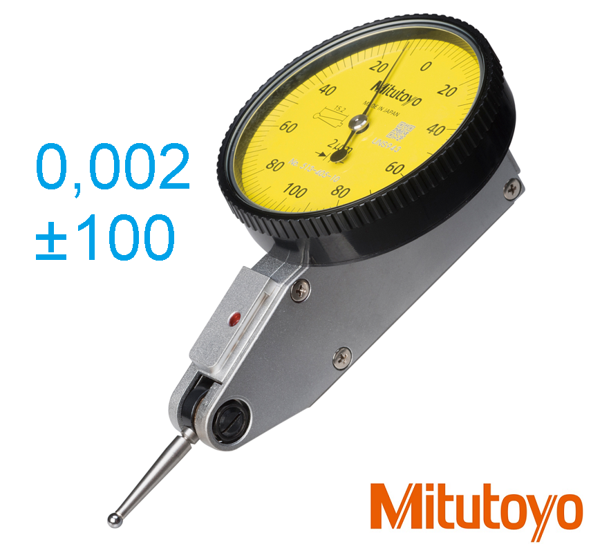 Páčkový úchylkoměr 0,20/0,002 mm, průměr 39 mm, horizontální provedení, Mitutoyo