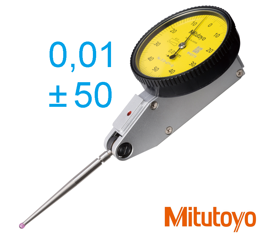 Páčkový úchylkoměr 1,/0,01 mm s rubínovým dotekem, Mitutoyo