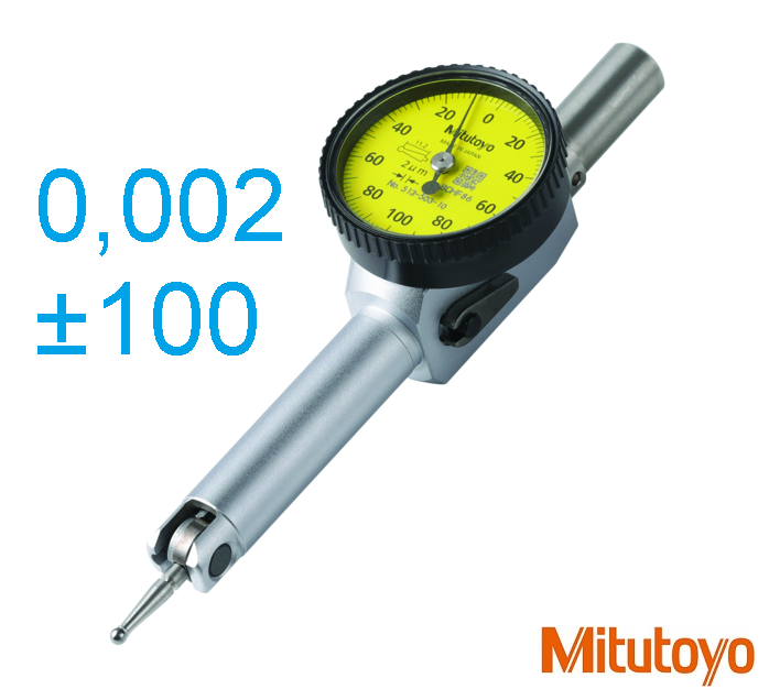 Páčkový úchylkoměr 0,2/0,002mm, průměr 33mm, s přepínací páčkou směru měření, Mitutoyo