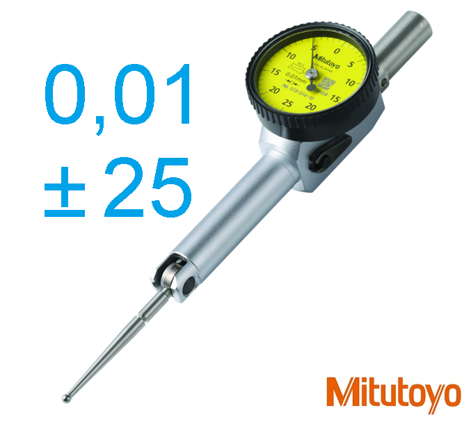 Páčkový úchylkoměr 0,5/0,01mm, průměr 33mm, s přepínací páčkou směru měření, Mitutoyo