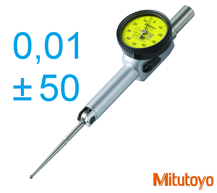 Páčkový úchylkoměr 1,0/0,01mm, průměr 33mm, s přepínací páčkou směru měření, Mitutoyo