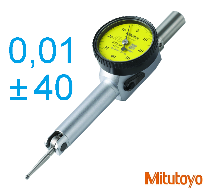Páčkový úchylkoměr 0,8/0,01mm, průměr 33mm, s přepínací páčkou směru měření, Mitutoyo
