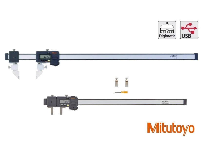 Digitální posuvné měřítko Mitutoyo 0-2000 mm s výměnnými měřicími čelistmi