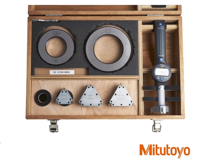 Digitální třídotykový dutinoměr Mitutoyo s výměnnými hlavičkami 50-100mm+kroužky 62/87