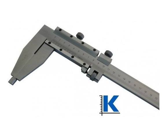 Dílenské posuvné měřítko 0-800 mm, čelisti 125 mm, bez měřicích nožíků