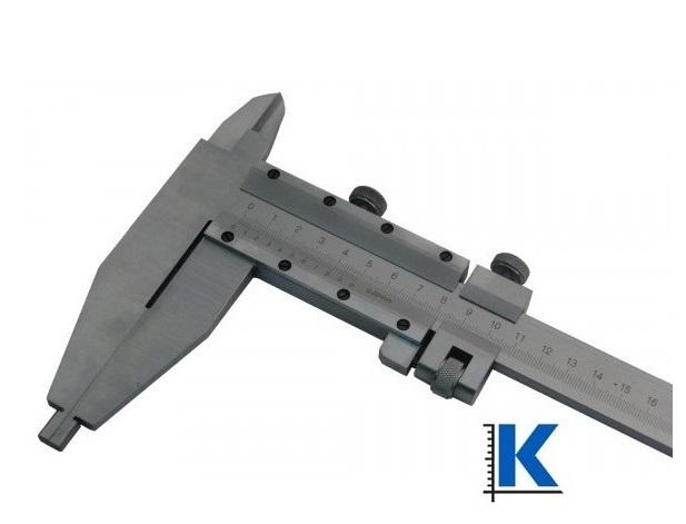 Dílenské posuvné měřítko 0-800 mm, čelisti 200 mm, s měřicími nožíky pro vnitřní měření