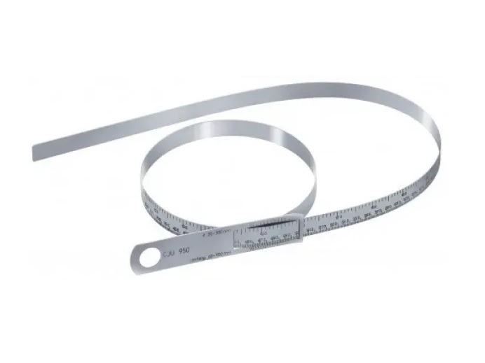 Ocelový měřící pásek CJU 38 pro měření obvodu 2-38 inch a průměru 0,8-12 inch