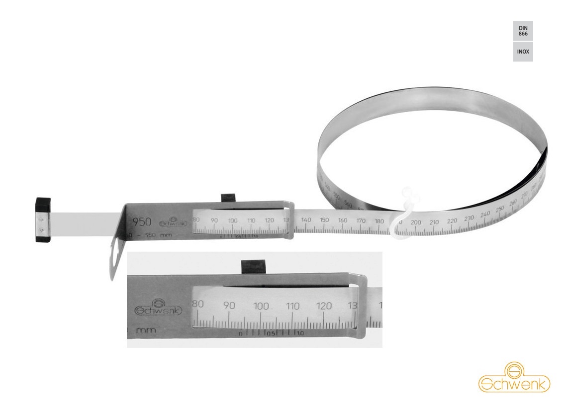 Měřící pásek CJL 3460 pro měření velkých rozměrů 2200-3460 mm 