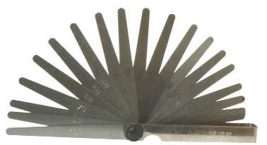 Spárové měrky Helios-Preisser 0,05÷1 mm (13 ks), L=100 mm, šířka 10 mm
