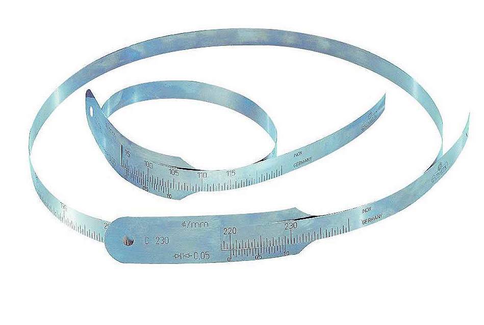 Nerezový měřící pásek C 115 pro měření vnějšího průměru 15-115 mm