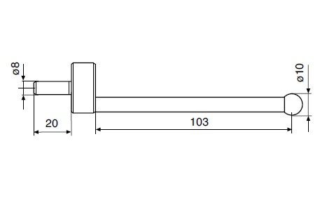 Kulový měřicí dotek K10/100 pro výškoměry Digimar 817 CLM / 816 CL