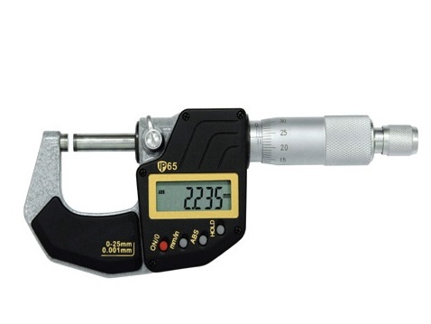 Digitální třmenový mikrometr KMITEX 0-25 mm, IP 65