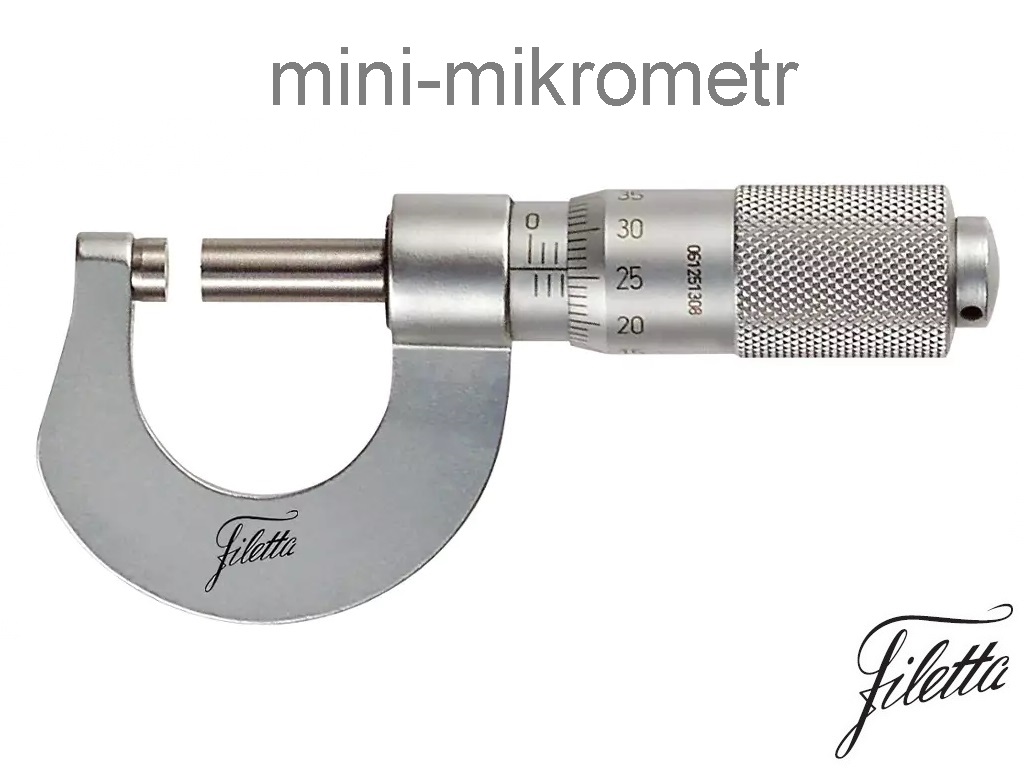 Třmenový mini-mikrometr Filetta 0-15 mm