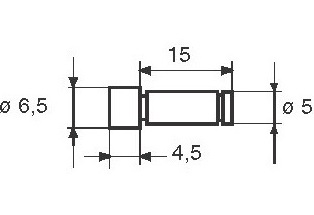 "1" Výměnné doteky ploché průměr 6,5 mm pro měřidla Filetta