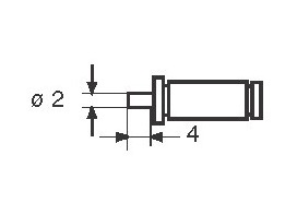 "3" Výměnné doteky ploché malé průměr 2 mm pro měřidla Filetta