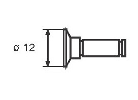 "4" Výměnné doteky talířkové průměr 12 mm pro měřidla Filetta