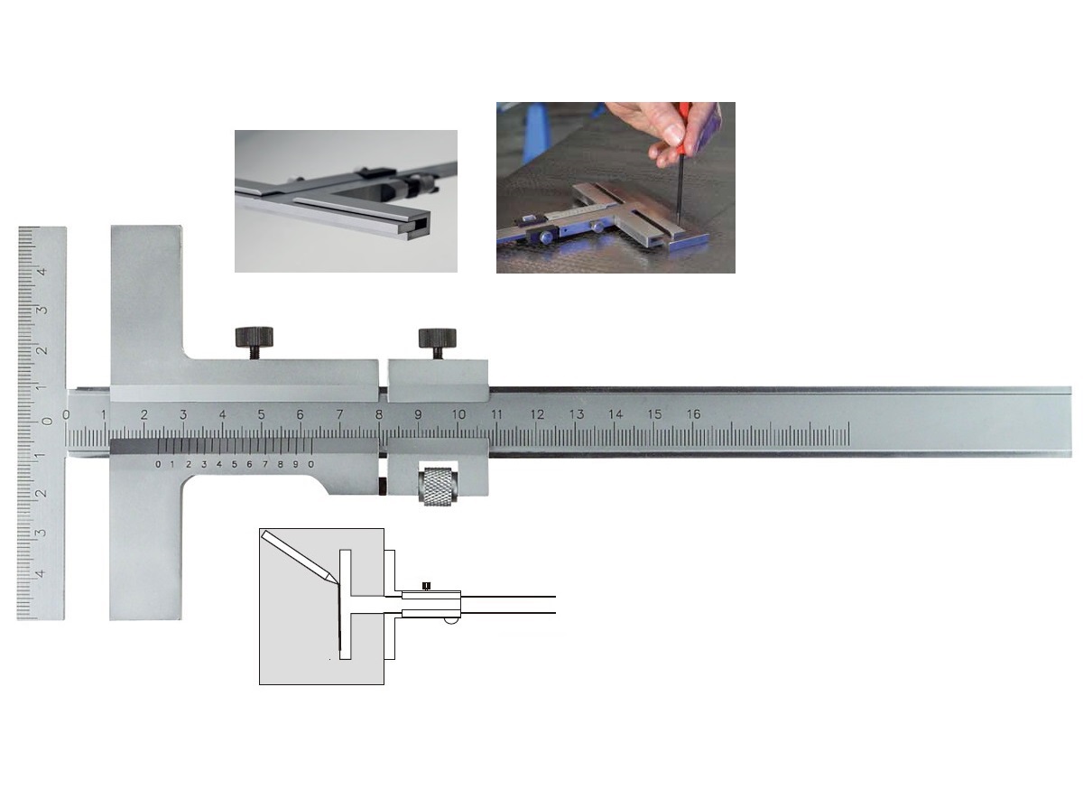 Posuvné měřítko pro orýsování 0-160 mm, Filetta