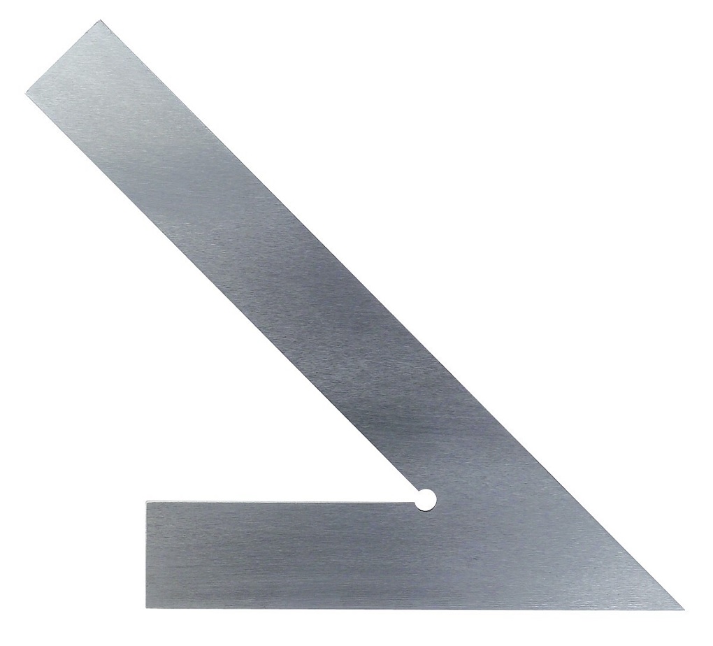 Dílenský plochý úhelník 45° Filetta, 200x130 mm, průřez 25x5 mm