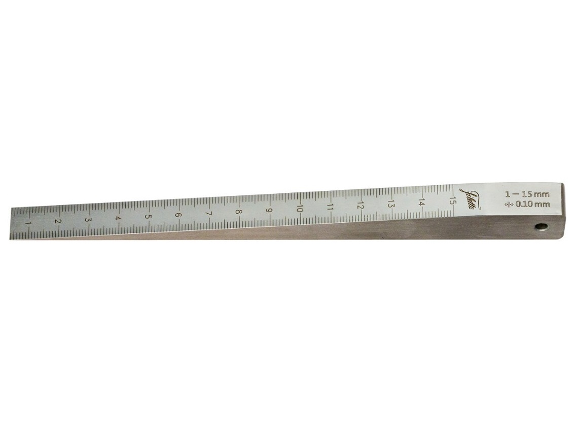 Měřicí klínek pro měření spár 1÷15 mm