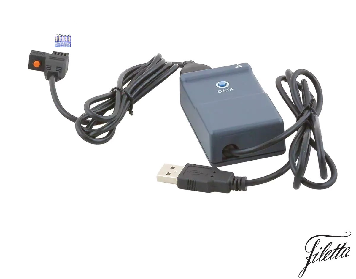 Datový kabel USB k měřidům Filetta, rozhraní s DIGIMATIC (Mitutoyo) konektorem
