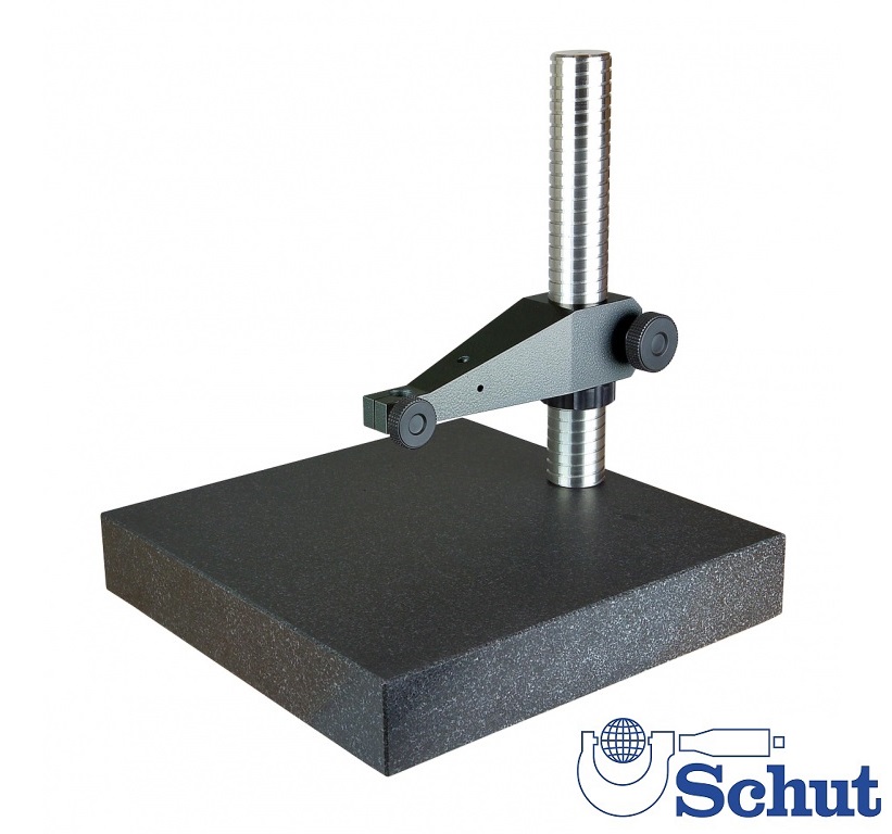 Měřicí stojan s granitovou příměrnou deskou 400x400x70 mm, DIN 876/0, sloup se závitem
