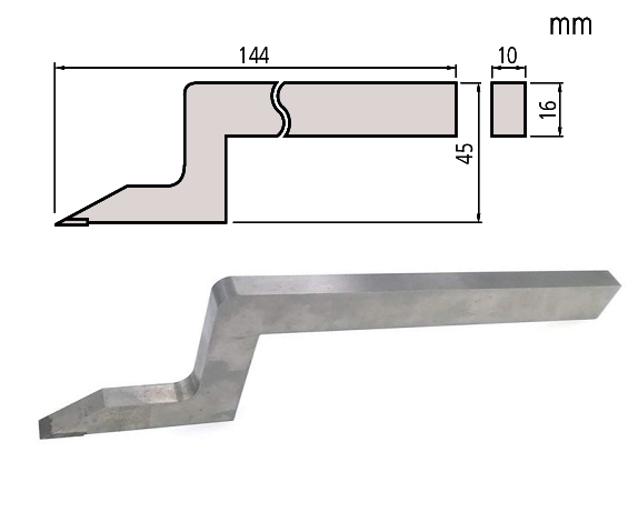 Rýsovací jehla (16x10) mm pro výškoměry Mitutoyo, osazená tvrdokovem, délka 144 mm