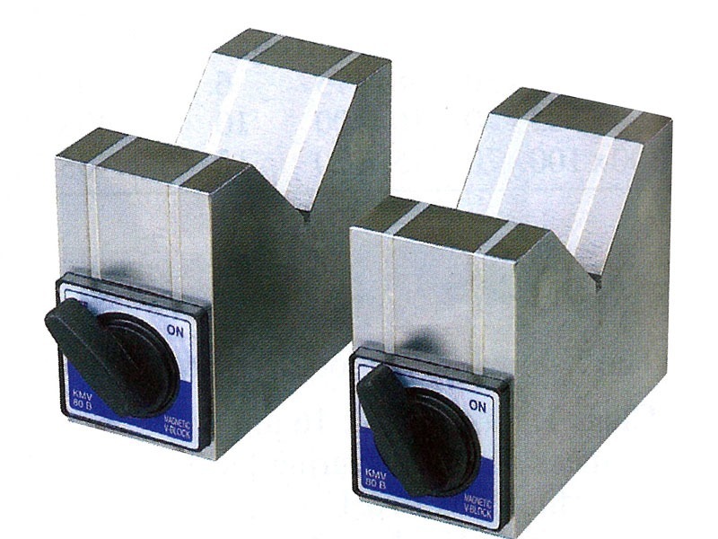 Prizmatické podložky s magnetem V-bloky 100x50x80 mm, 200 N