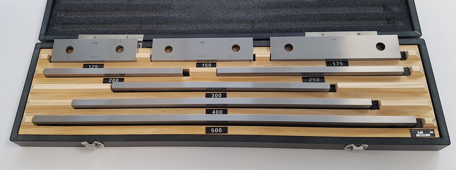 Sada koncových měrek Filetta (8 ks), (125÷500) mm dle ČSN EN ISO 3650/0