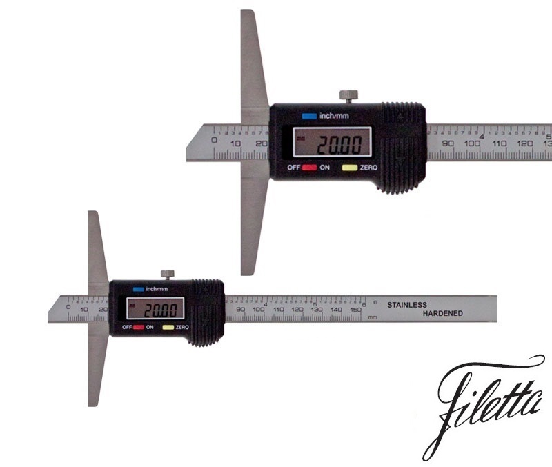Digitální posuvný hloubkoměr Filetta 0-200 mm