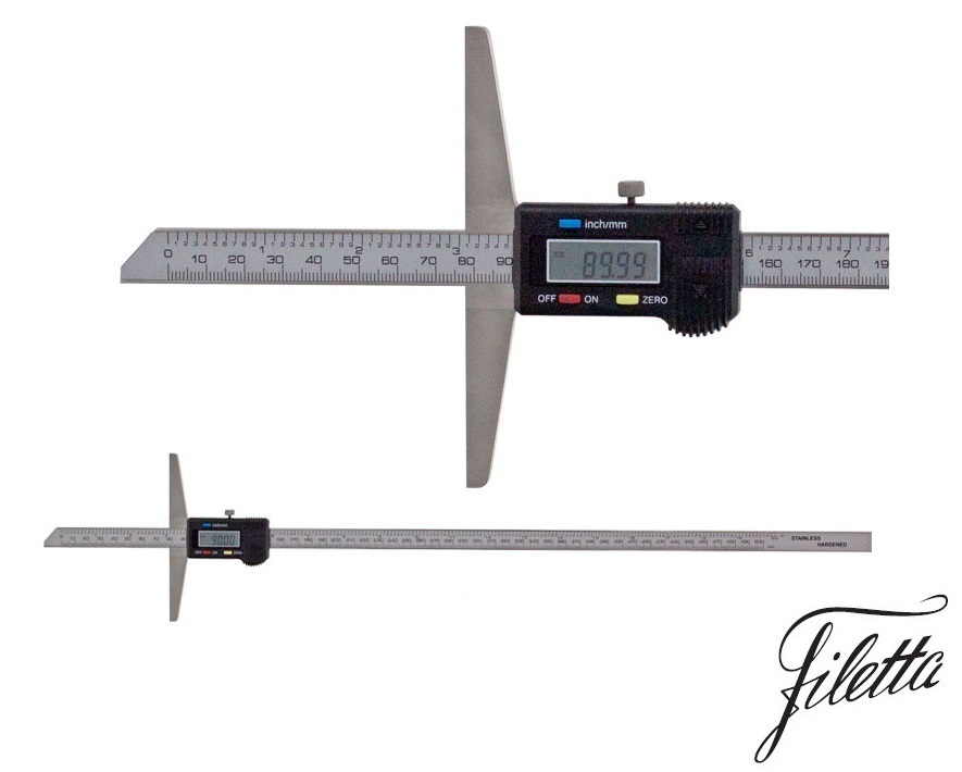 Digitální posuvný hloubkoměr Filetta 0-500 mm 