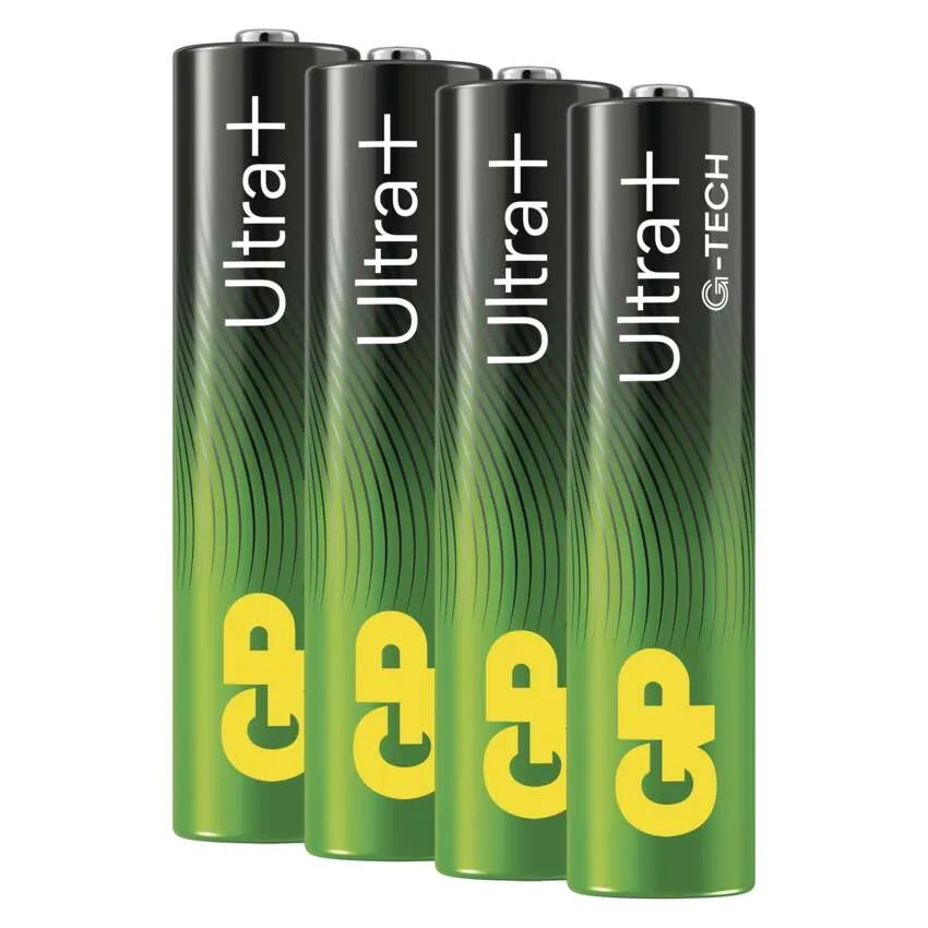 Alkalická baterie 1,5 V GP Ultra Plus G-TECH AAA (LR03) mikrotužka