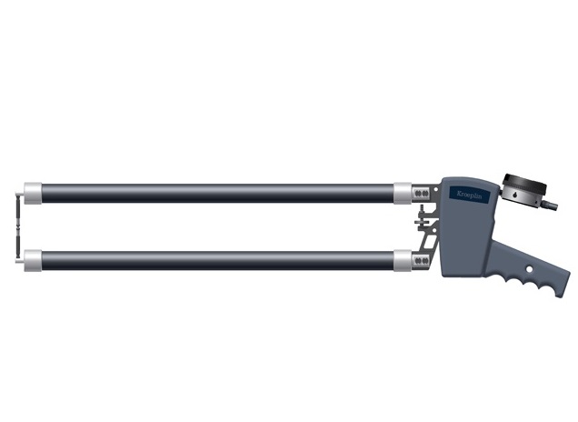 Digitální úchylkoměr s měřicími rameny pro vnější měření 0-100 mm s kuličkami 5 mm