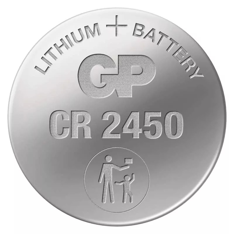 Lithiová knoflíková baterie 3V GP CR2450, 24,5x5 mm