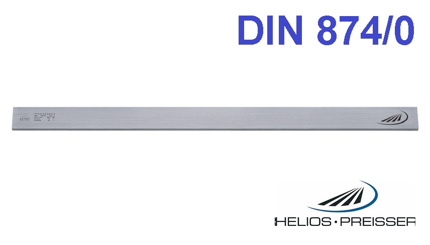 Nerezové kontrolní příměrné pravítko 1500 mm, průřez 70x15 mm, DIN 874/0, Helios-Preisser