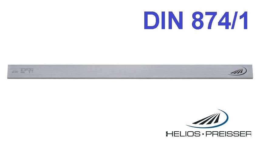 Přesné příměrné pravítko 1500 mm, průřez 60x12 mm, DIN 874/1, Helios-Preisser