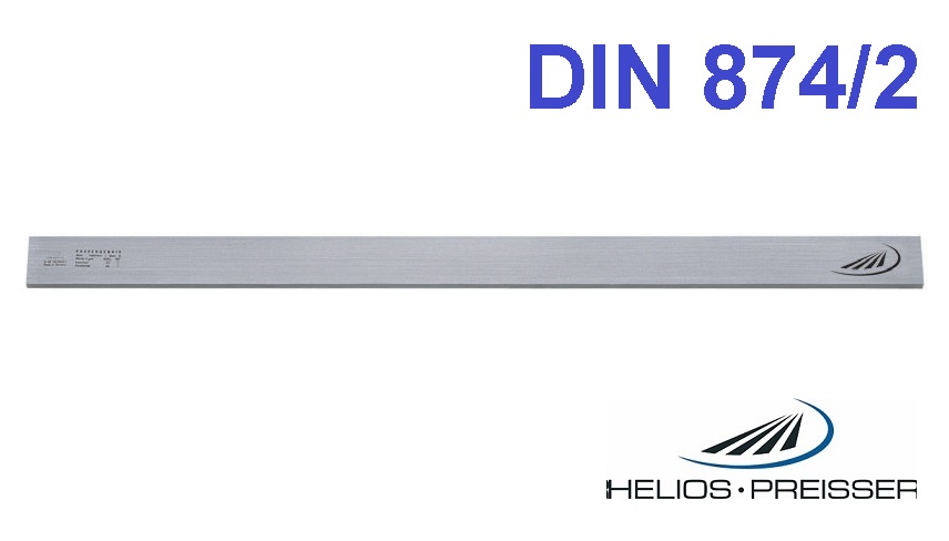 Nerezové dílenské příměrné pravítko 2500 mm, průřez 70x15 mm, DIN 874/2, Helios-Preisser