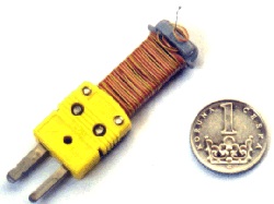 Termočlánková drátová sonda typ "K", GD260, s konektorem -65 až +260°C, délka 2 m