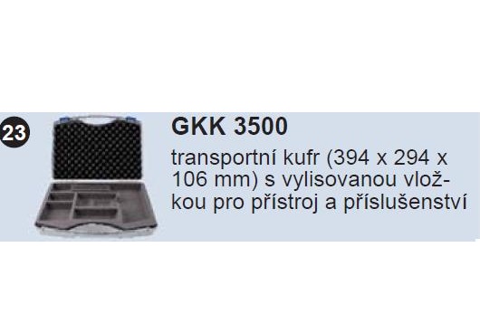 Kufr s vylisovanou vložkou, vhodný pro všechny přístroje řady GMH3xxx