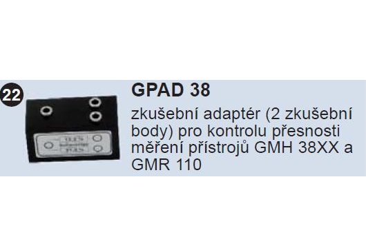 Zkušební adaptér pro kontrolu přesnosti měření přístrojů GMH38XX a 
GMR110