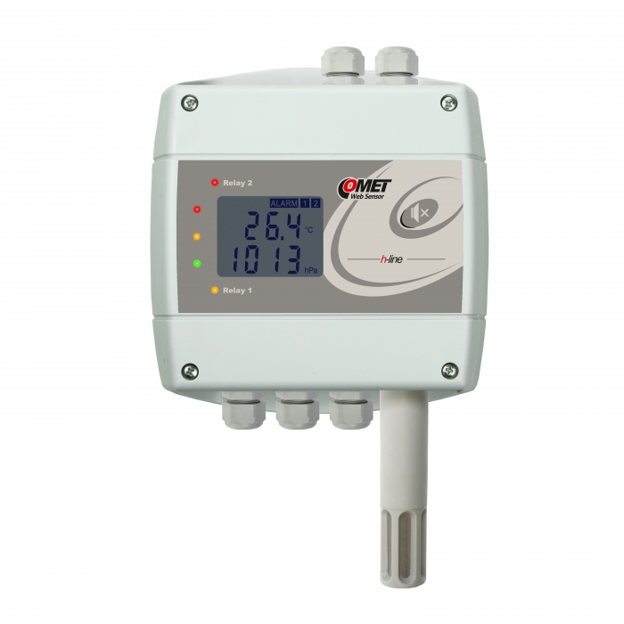 H7530 snímač teploty, vlhkosti, tlaku, dvě výstupní relé, Ethernetové rozhraní