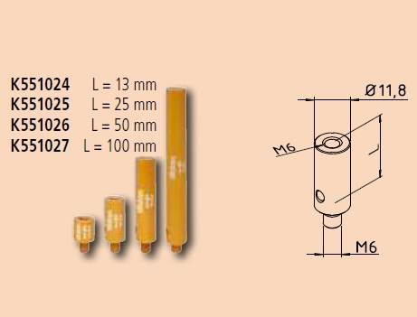 Polohovací  kolík D=12 mm, L=50 mm, eco-fix