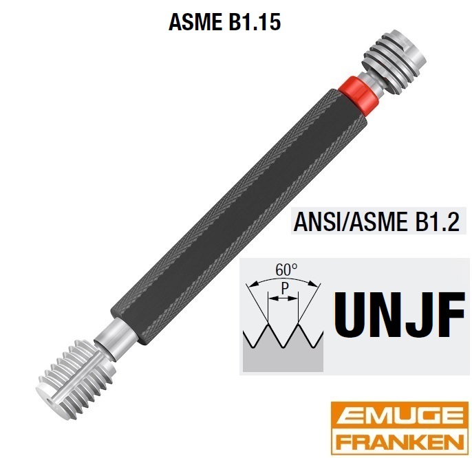 3/8-24 UNJF-3B - závitový kalibr - trn oboustranný  