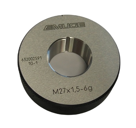 Závitový kalibr - kroužek dobrý M 12x1-6e, s čisticí drážkou