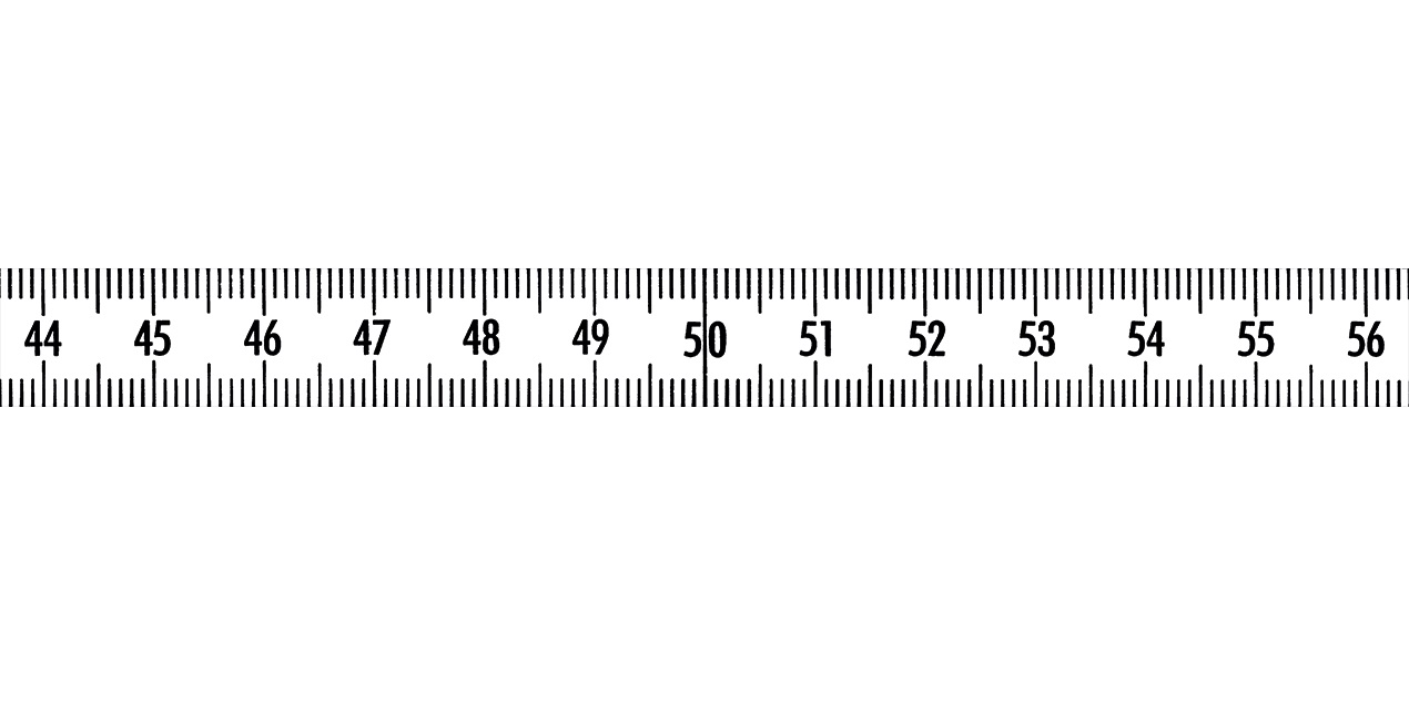 Samolepící měřící pásek ocel, bílý lak, šířka pásku 13 mm,průběžná stupnice v délce po 1 m
