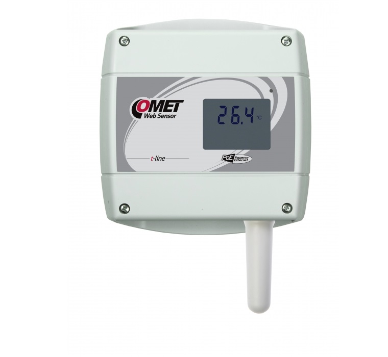T0610 Web Sensor s PoE - teploměr -30 až +80 °C s výstupem Ethernet