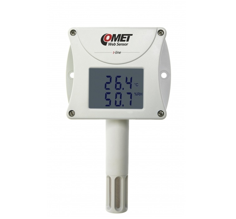T3510 Web Sensor - snímač teploty a vlhkosti -30 až +80°C / 0až100%RV s výstupem Ethernet
