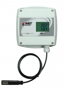Web Sensor s PoE - snímač teploty a vlhkosti na kabelu, s výstupem Ethernet