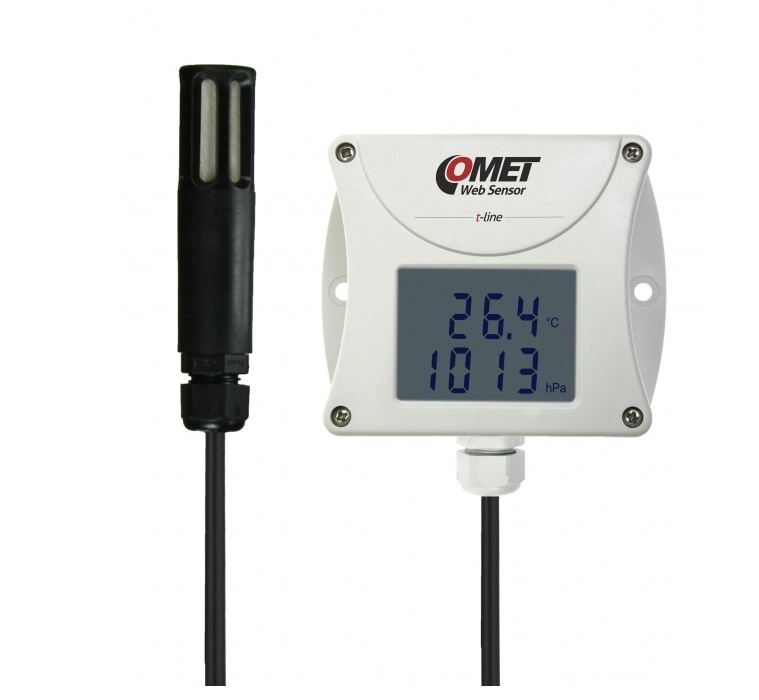 Web Sensor - snímač teploty, vlhkosti a barometrického tlaku na kabelu s výstupem Ethernet